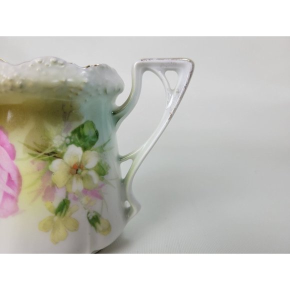 Vintage RS Germany Floral Creamer Roses Tillowitz - Picture 2 of 7